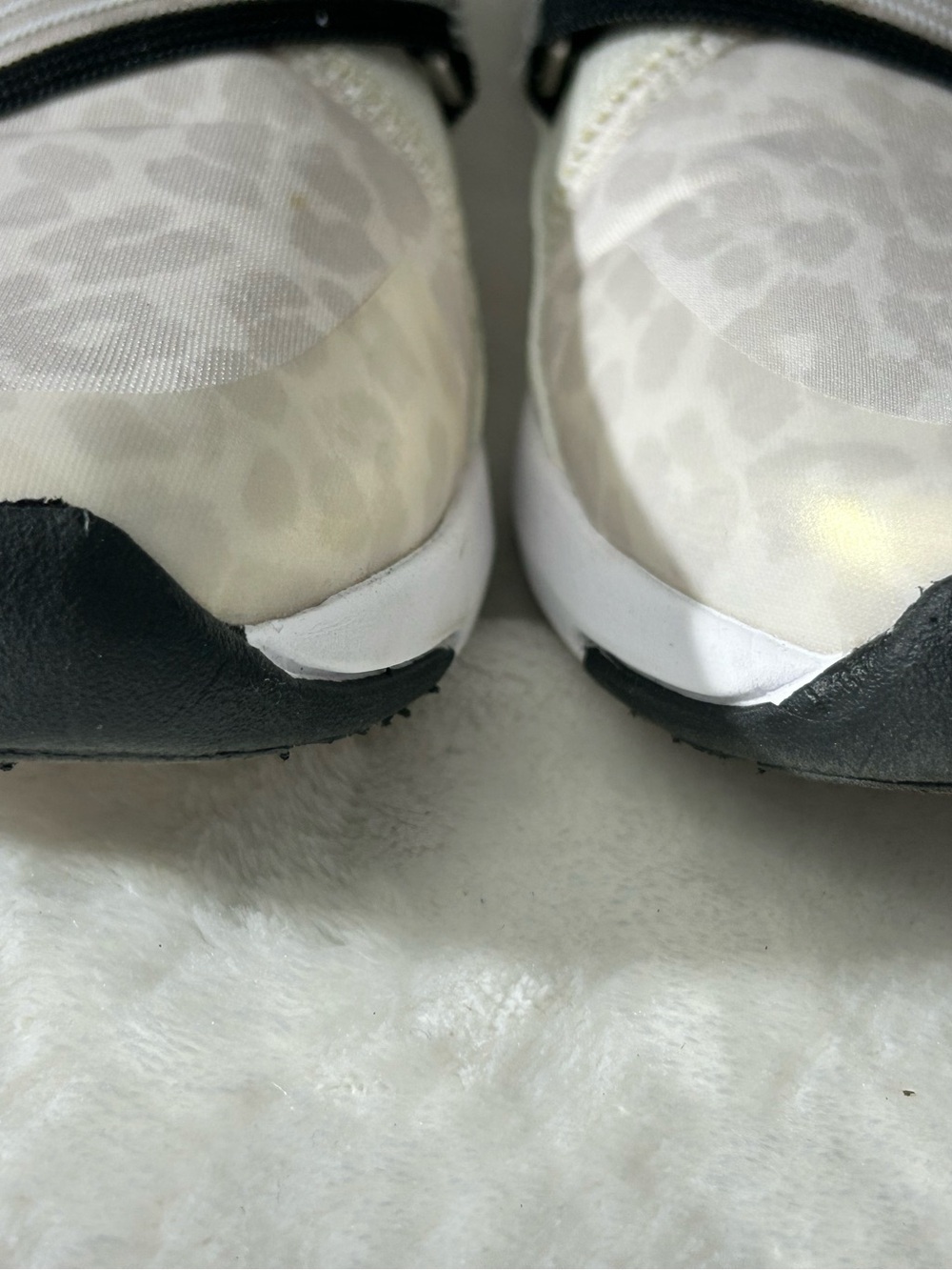 Ryka Empower White Knit Slip-On Sneakers Leopard Print Black Straps Size 7 - Picture 6 of 11